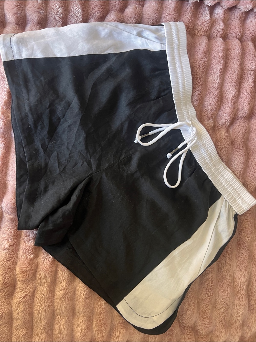 Victoria's Secret Black and White Drawstring Shorts